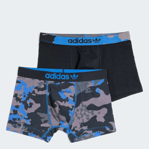 ブラック コンフォートフレックス コットン プリントトランクス 2枚組
