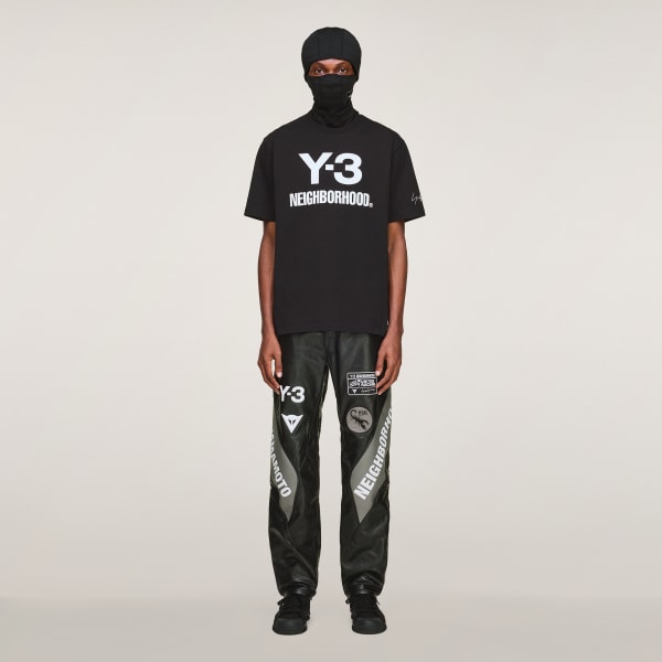 Nero Pantaloni Y-3 NBHD Leather Racer