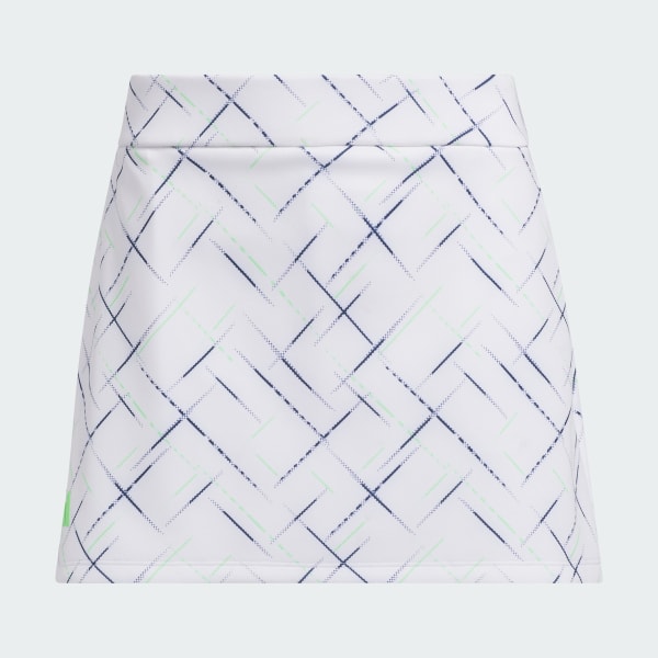 White Performance Printed Skirt Kids
