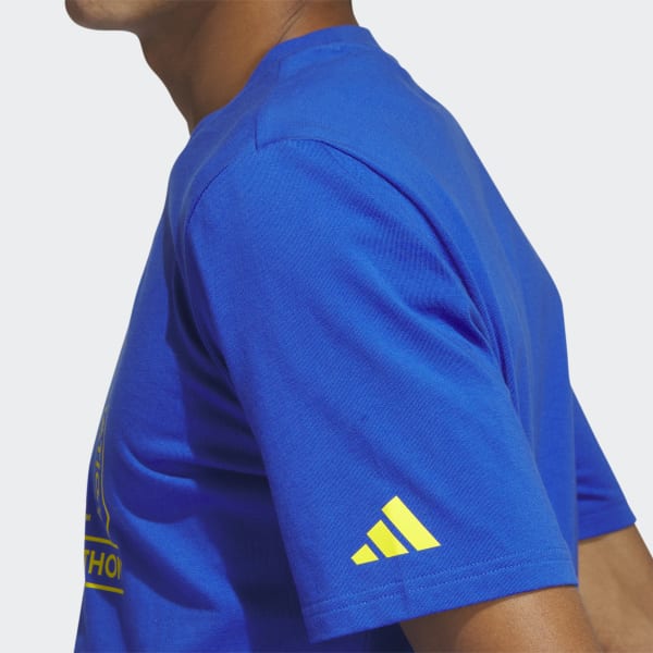 adidas Boston Marathon® 2023 Logo Tee - Blue, Men's Running, adidas US in  2023