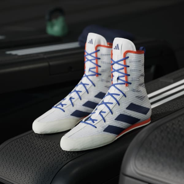 美品！アディダス ボクシングシューズ adidas Box Hog 4 ホワイト adidas Box Hog 4 Shoes - White | Free Shipping with adiClub