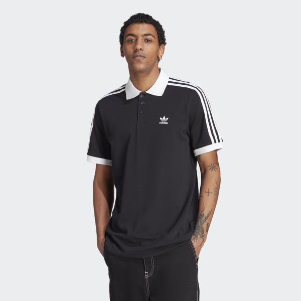 adidas Adicolor Classics adidas | Black Men\'s - US 3-Stripes Shirt Polo | Lifestyle