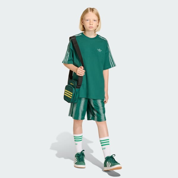 Πράσινο OVERSIZE ΣΟΡΤΣ ΜΕΧΡΙ ΤΟ ΓΟΝΑΤΟ ADIDAS MINECRAFT