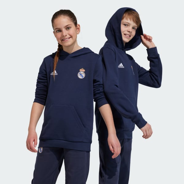 lidenskabelig Nebu frisør adidas Real Madrid Kids hættetrøje - Blå | adidas Denmark