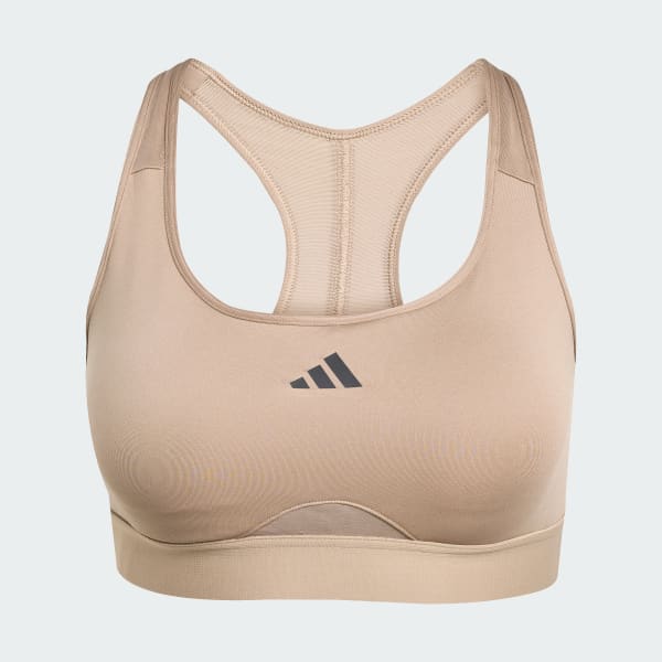 Brown Powerreact Training Medium-Support Bra