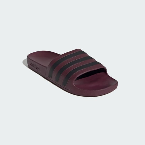 Adidas adilette maroon hotsell