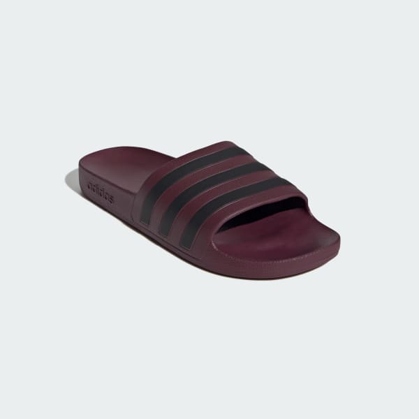 Burgundy Adilette Aqua Slides