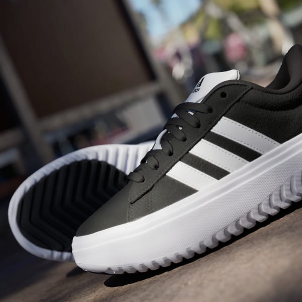 Adidas Grand Court Zapatos Adidas Negro Con Blanco Calzado De