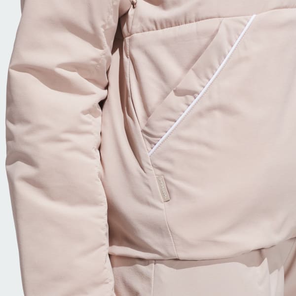 adidas Beyond Twistweave Loose Quarter-Zip Jacket - Brown | Free