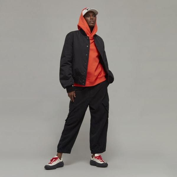 adidas Y-3 Organic Cotton Terry Boxy Hoodie - Red | Women's Lifestyle ...