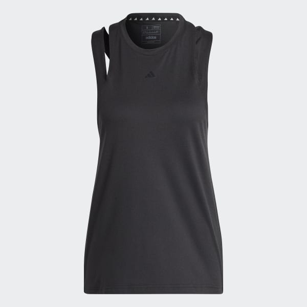 Svart AEROREADY Train Essentials 3 Bar Logo Tank Top