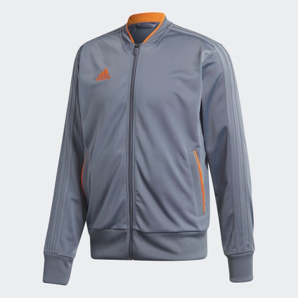 adidas sweatjacke grau orange