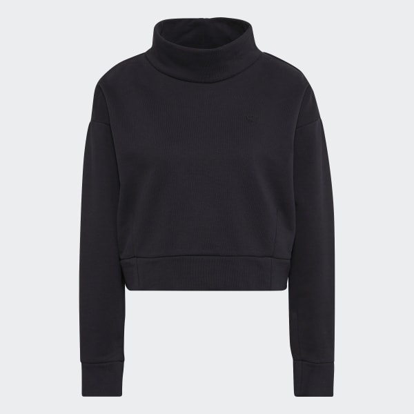 cierna Mikina Adicolor Contempo High Neck