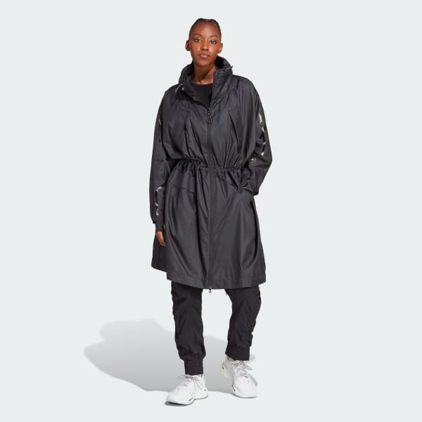Svart adidas by Stella McCartney TrueCasuals Long Lightweight Parka