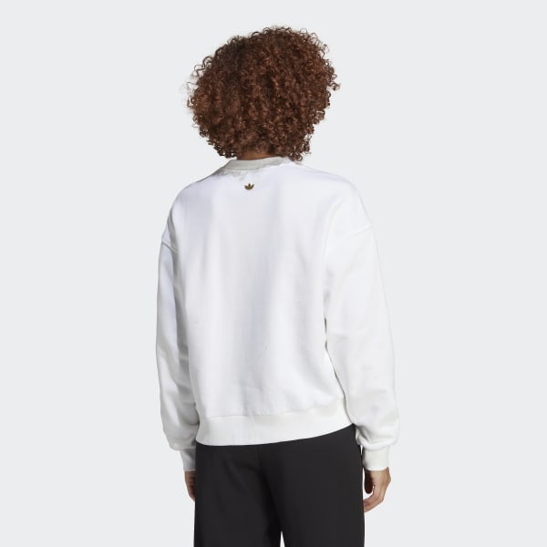 Adidas originals trefoil infill crew sweatshirt 2025