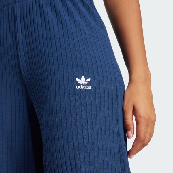 Azul Pantalón Essentials Wide Rib