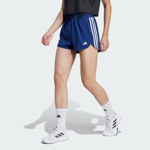 Blu Short da allenamento Pacer 3-Stripes Woven High-Rise