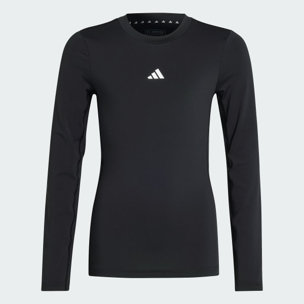 Czerń Koszulka Techfit Long Sleeve Kids