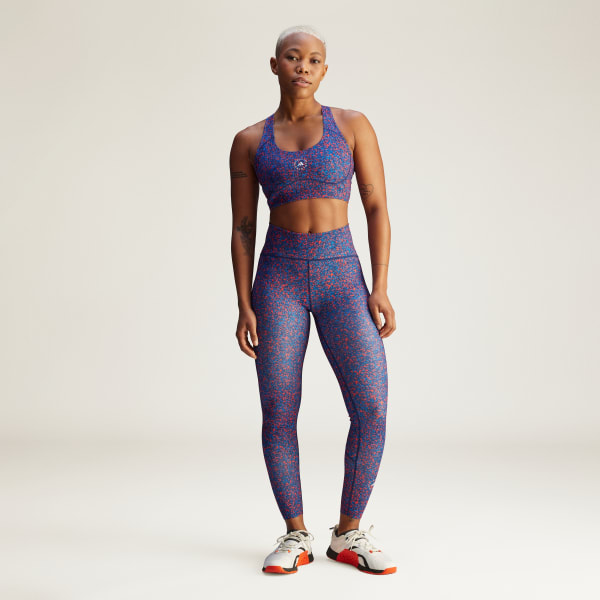 Rojo Mallas Estampadas adidas by Stella McCartney TruePurpose Optime