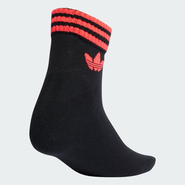 Negro Calcetines Tobilleros 3 Franjas 3 Pares