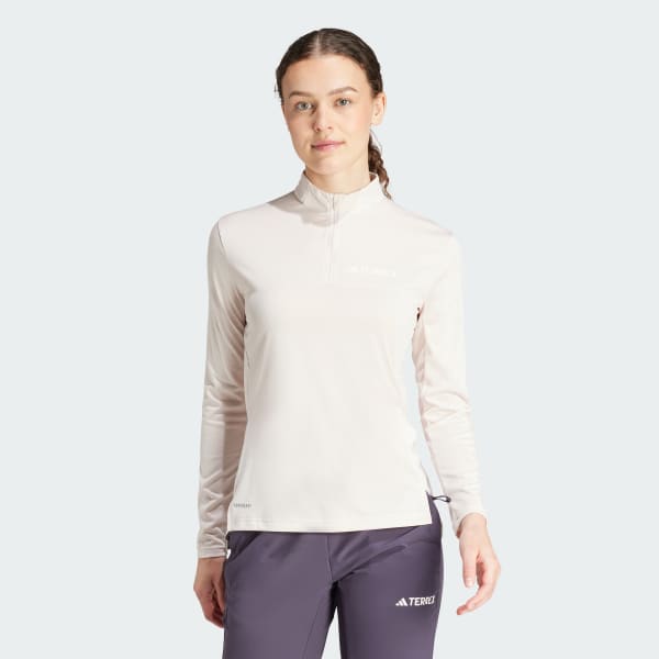 Rosa Maglia Terrex Multi Half-Zip Long Sleeve