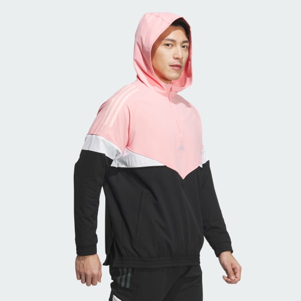 Pink 트위스트위브 긴팔 트랙 후드 풀오버