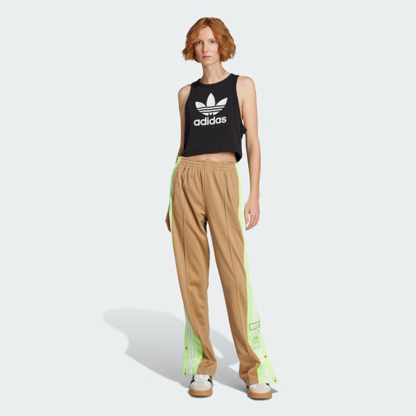 【ADIDAS】Pow Leather Adibreak Trousers - Brown / II6098 adidas-faux-leather-adibreak-