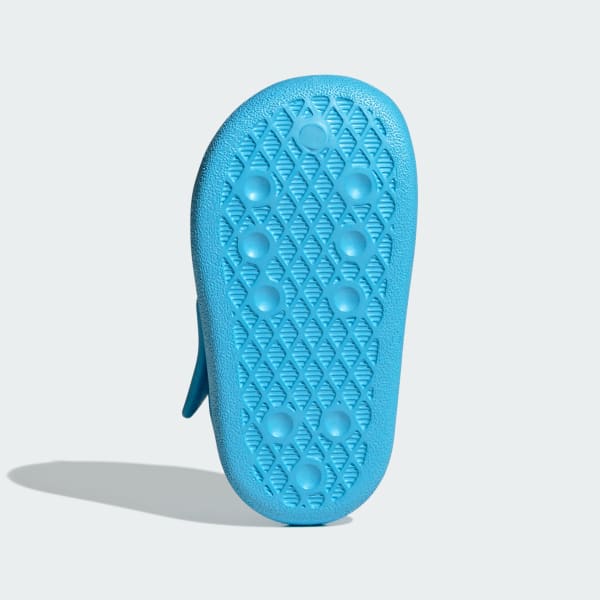 Blue Adifom Adilette Slides Kids