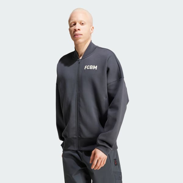 adidas FC Bayern Seasonal Doubleknit Track Top Grey adidas Deutschland