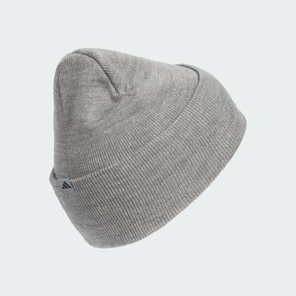 adidas Postseason Wide Cuff Fold Beanie - Grey | Free Shipping