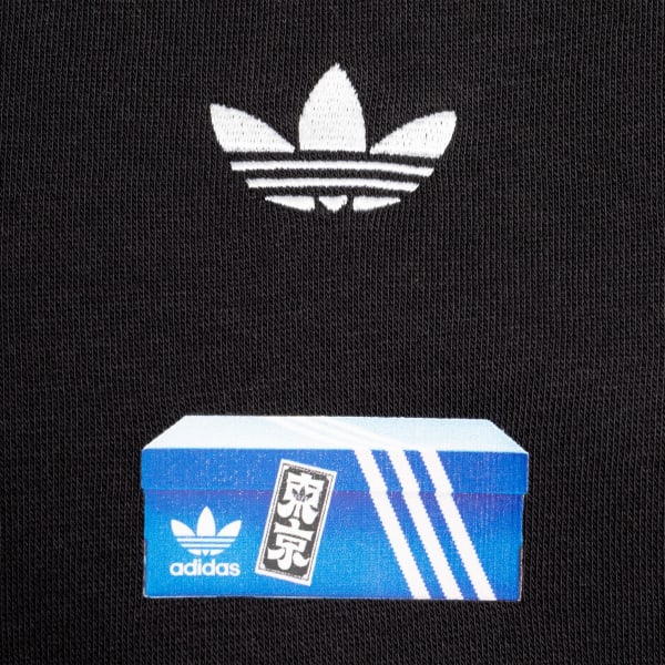 ブラック 東京 シューズボックス クルーネックスウェット