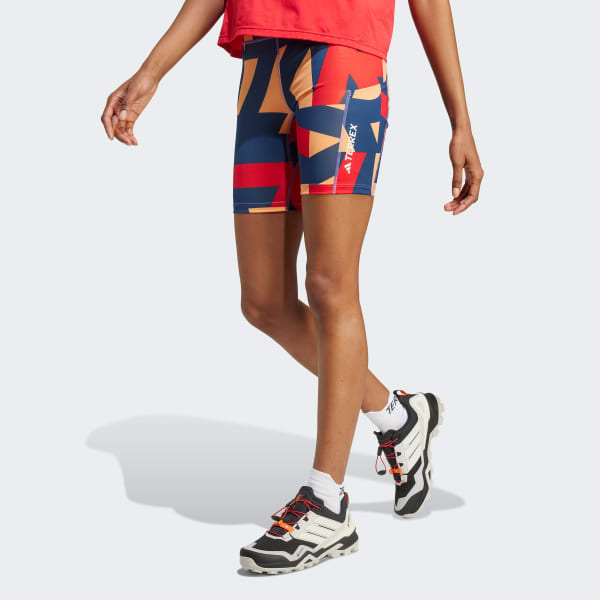 Orange Terrex Multi 8-Inch Tight Shorts Printed