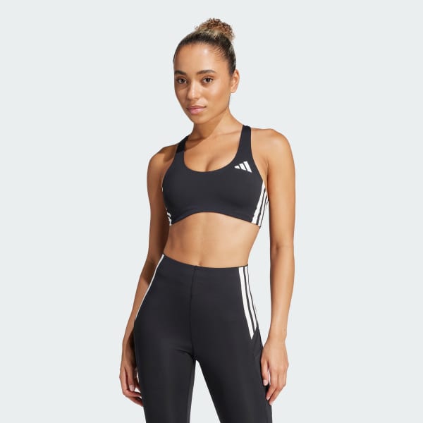 Nero Reggiseno sportivo adizero Run Medium Support
