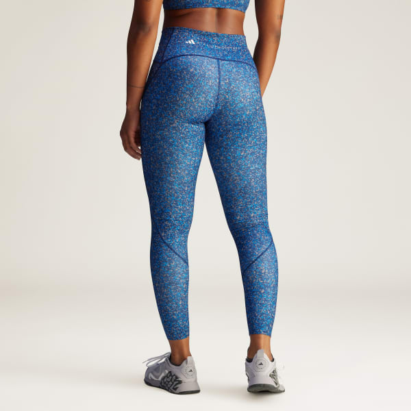 Blue adidas by Stella McCartney TruePurpose Optime Printed Training Leggings