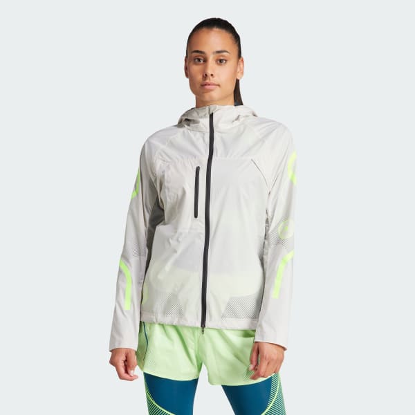 Hvid adidas by Stella McCartney TruePace Running jakke