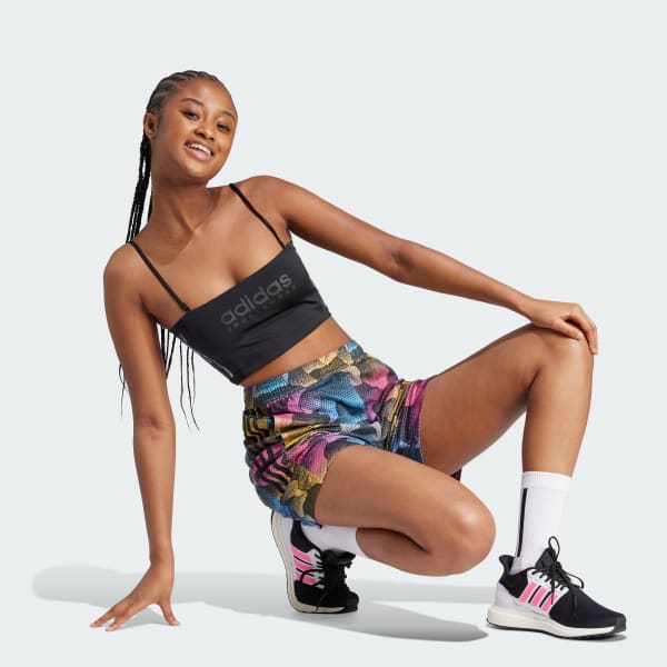 Negro Top Tiro Summer Con Tiras Elásticas Removibles