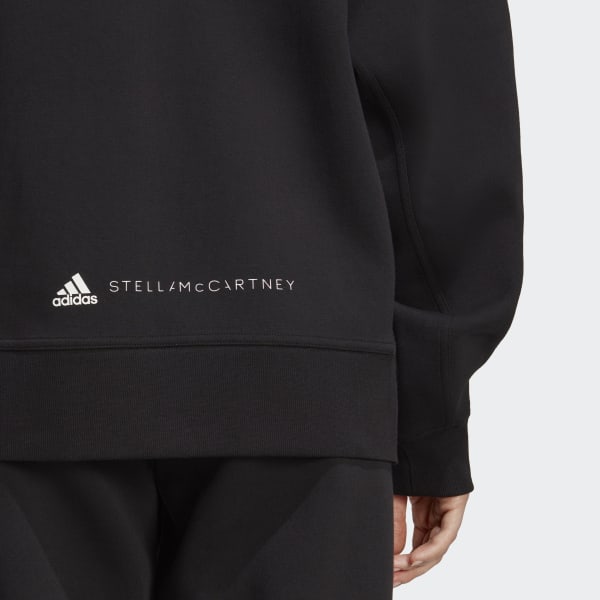 Nero Felpa con cappuccio adidas by Stella McCartney Full Zip