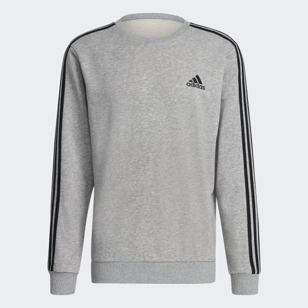 Grijs Essentials French Terry 3-Stripes Sweatshirt 29198