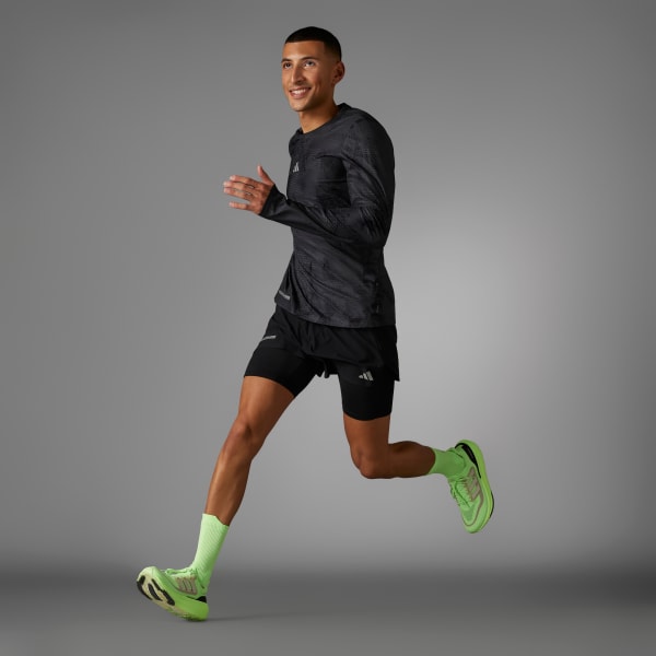 สีดำ กางเกงขาสั้นดีไซน์ทูอินวัน Ultimateadidas