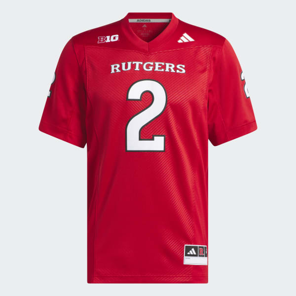 adidas Rutgers Football Off-Field Home Jersey - Red | Men's Football ...