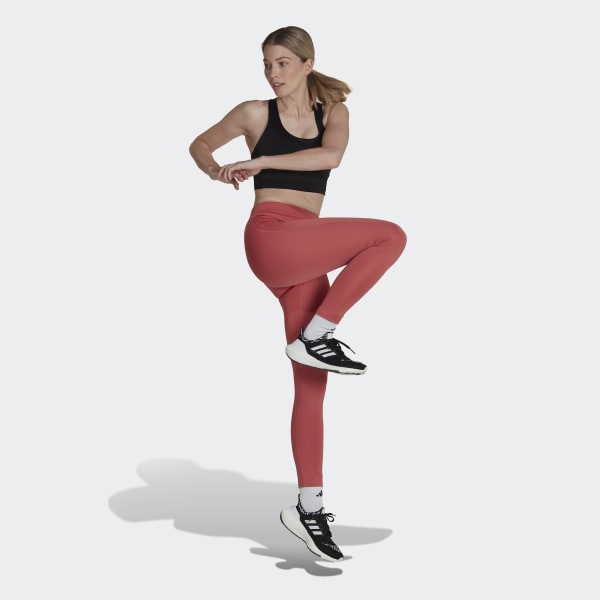 Rojo Licras de Running Run Icons 7/8 Pretina Alta