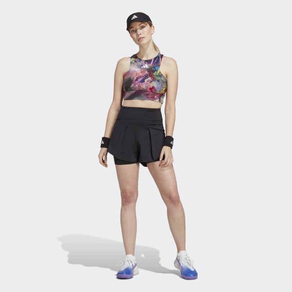 Svart Tennis Match Shorts