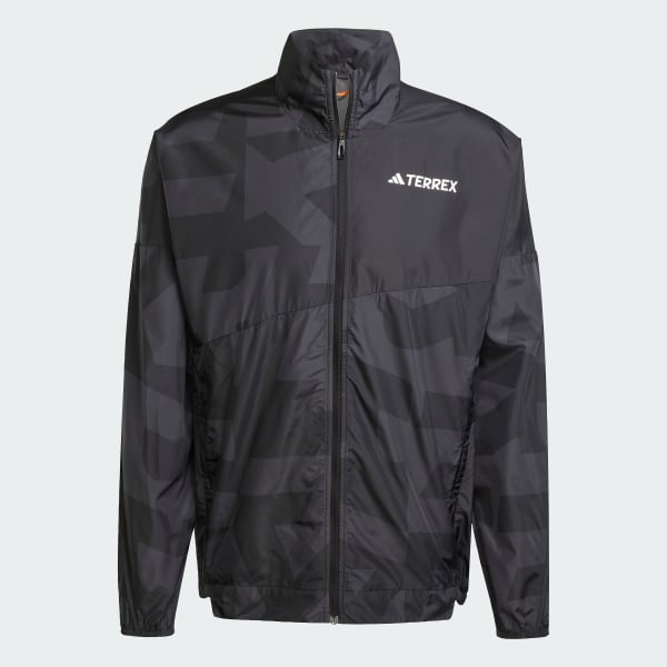 Black Terrex Multi Printed Wind Jacket