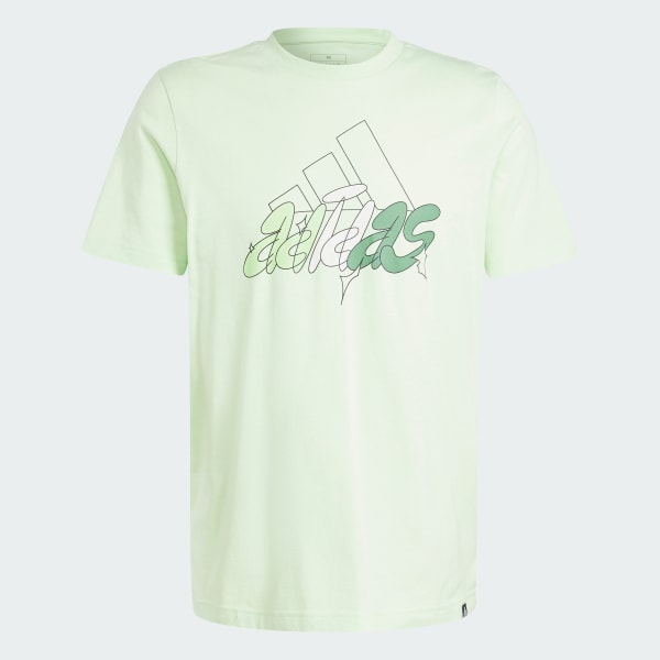 Green Illustrated Badge Graphic Tee