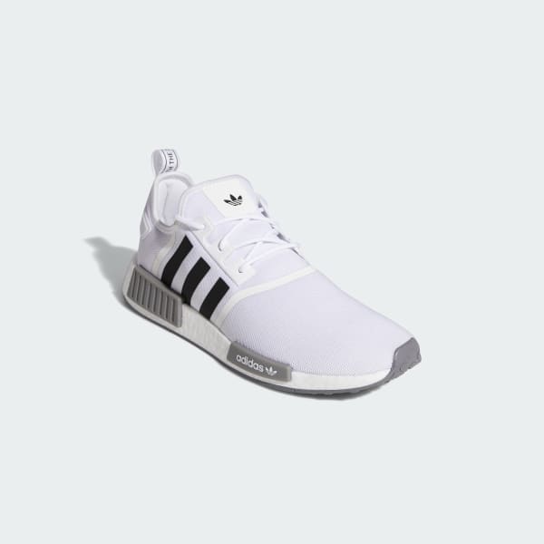 Adidas Men's Originals NMD_R1 V3 Casual Shoes in White/Grey Size 9.5 | Fiber