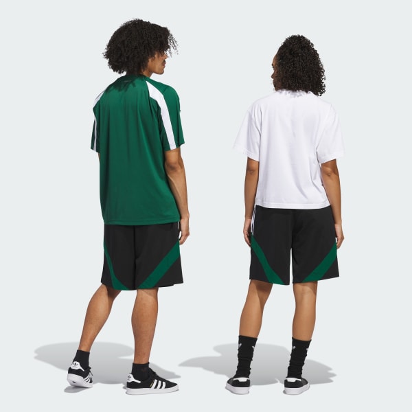 Black 스케이트보딩 풋볼 쇼츠 (젠더 뉴트럴)