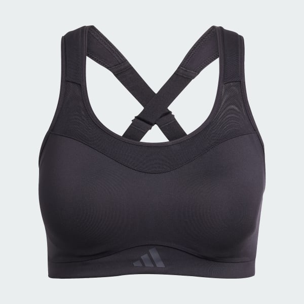 Adidas TLRD Impact Training High Support Bra Black L C D Womens HIIT Sports Bras