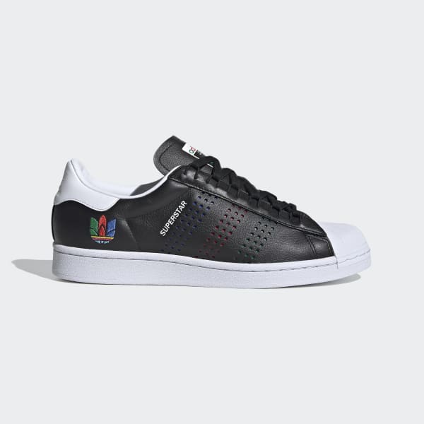 adidas originals superstar white black multicolor