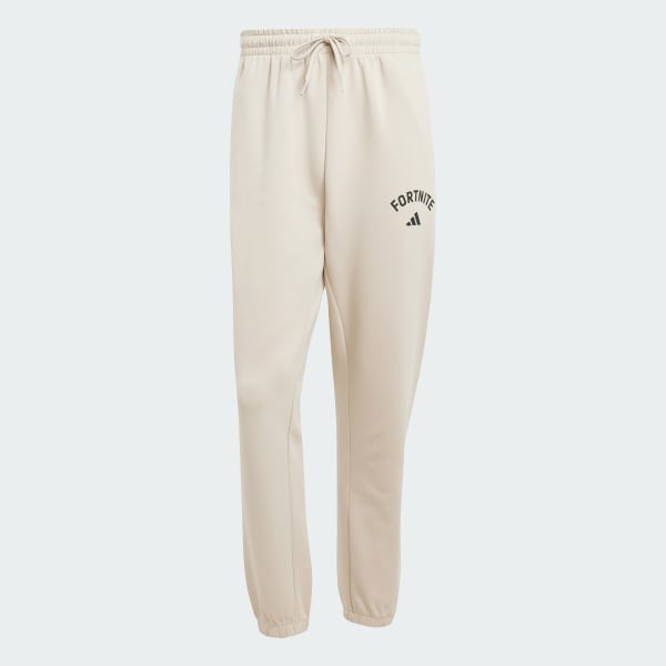 Beige adidas x Fortnite Future Icons Small Logo Trainingsbroek