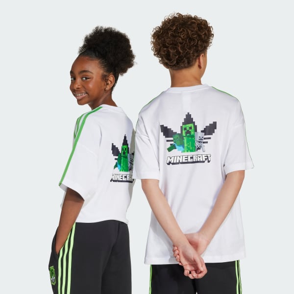 Weiss adidas x Minecraft Kids T-Shirt
